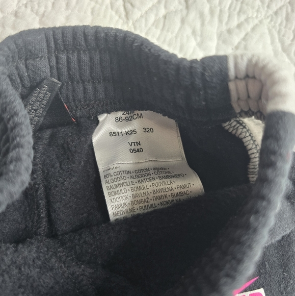 Nike Jordan Jumpman 2 Piece Tracksuit - Black White Pink 24 Months - Picture 7 of 9